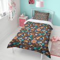 thumbnail image 4 of Hedgehog Pioneer Flower Duvet Cover and Pillowcase Set for Single Bedding, Bedroom Accessories for Kids Teens, 4 of 5