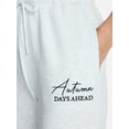 thumbnail image 4 of Peanuts Women's Screenprint Drawstring Fleece Joggers, Sizes XXS-4X, 4 of 5
