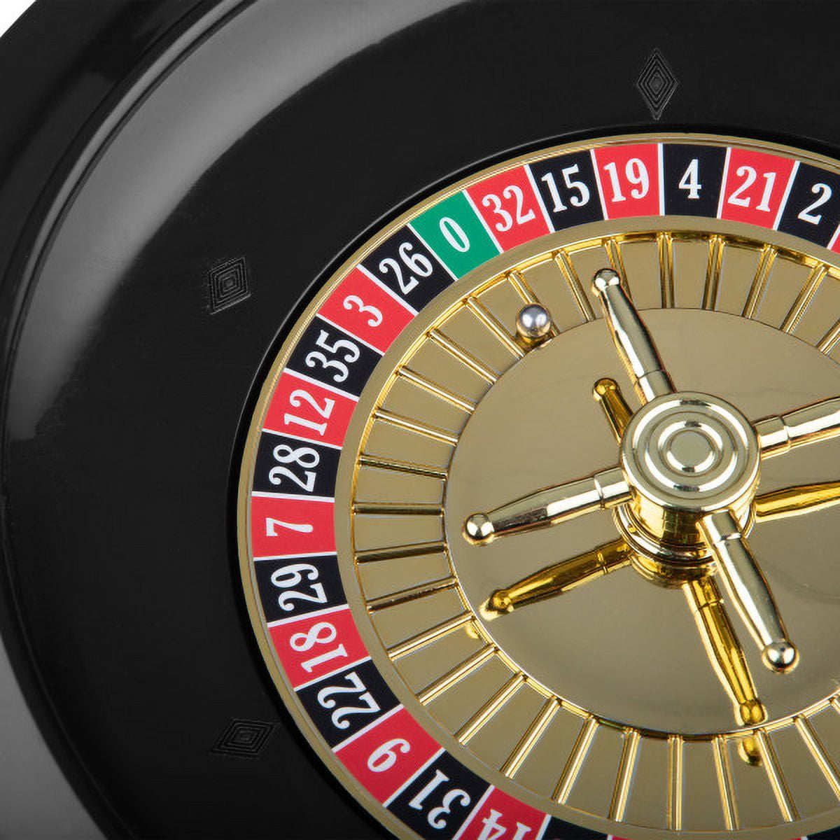 Trademark Games 10 Inch Roulette Wheel with 2 Metal Balls