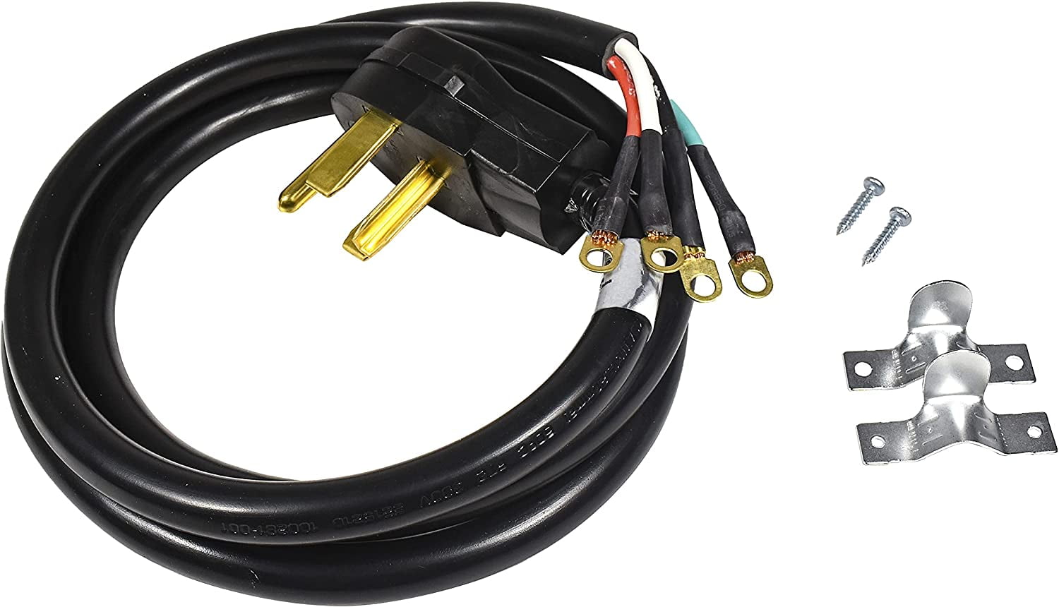 HQRP 6 ft Cord Power Cable, Heavy-Duty, Black