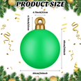 thumbnail image 6 of 2 Pieces 32 Inch Giant PVC Inflatable Christmas Decorated Ball Ornaments Outdoor Large Xmas Blow Ball Decorations for Outside Holiday Yard Lawn Porch Decor (Red, White, Joy Peace), 6 of 12