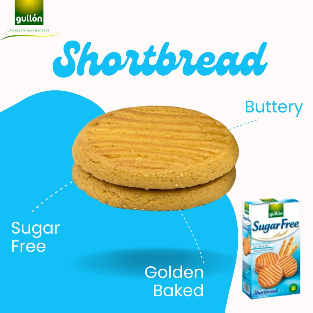 (10 pack) Gullon Sugar-Free Shortbread Biscuits, 11.6 oz.
