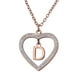 thumbnail image 1 of Collar de Mujer Corazón con Inciales LuckyLy, Modelo Adina rosa UNITALLA, 1 of 7