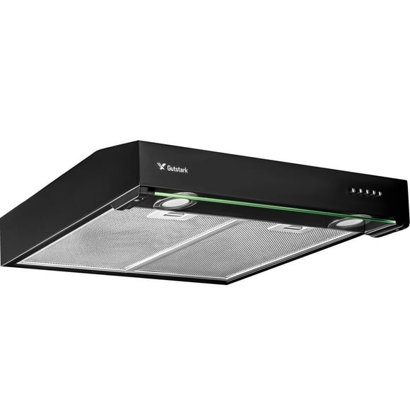 Campana Extractora Negra Cocina 60 Cm Gabinete Acero Inox