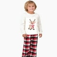 thumbnail image 2 of Otqutp Elastic Waist Clothes Set for Baby Family Matching Christmas Pajamas Set Outfits Long Sleeve Printed Boy Tops Plaid Pants Sleepwear, 2 of 7