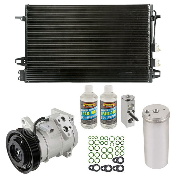 A/C Kit w/ AC Compressor Condenser & Drier For Dodge Caravan Chrysler Town & Country Minivans 2005 2006 2007 - BuyAutoParts
