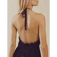 thumbnail image 6 of nvzhuang Women Summer Casual Long Dress Tie-Up Halter Neck Sleeveless Dress Fashion Backless Dress, 6 of 9