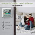 thumbnail image 3 of Termómetro/higrómetro digital portátil de alta precisión, temperatura e higrómetro para control de temperatura ambiente, control del aire ambiente, monitoreo del clima, 3 of 5