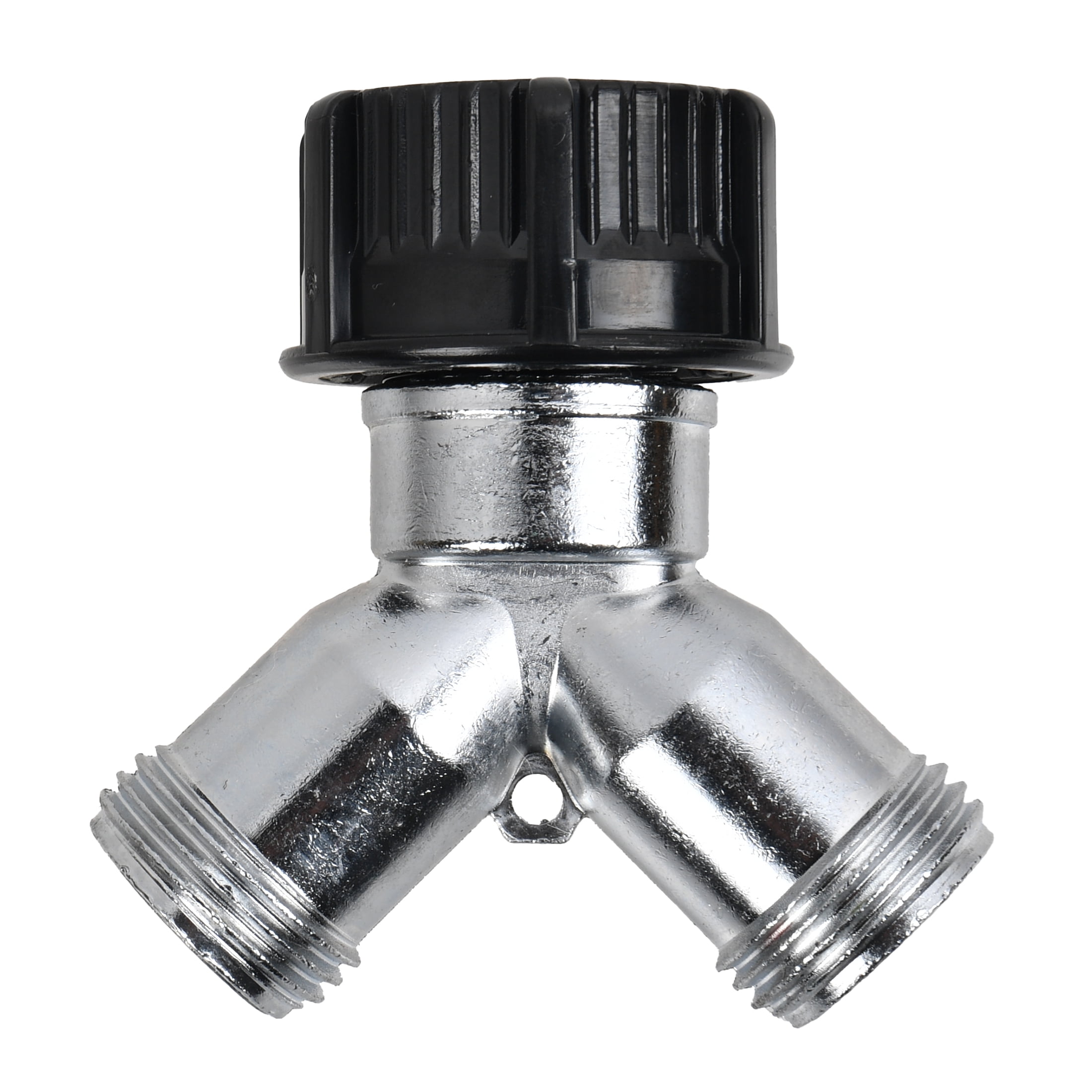(2 pack) Expert Gardener Metal 2-Way Y Hose Shut-off Connector