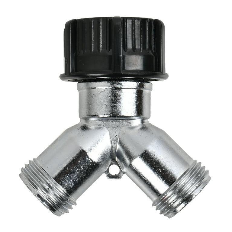 Expert Gardener Metal 2-Way Y Hose Shut-Off Connector, 2-Pack photo 4