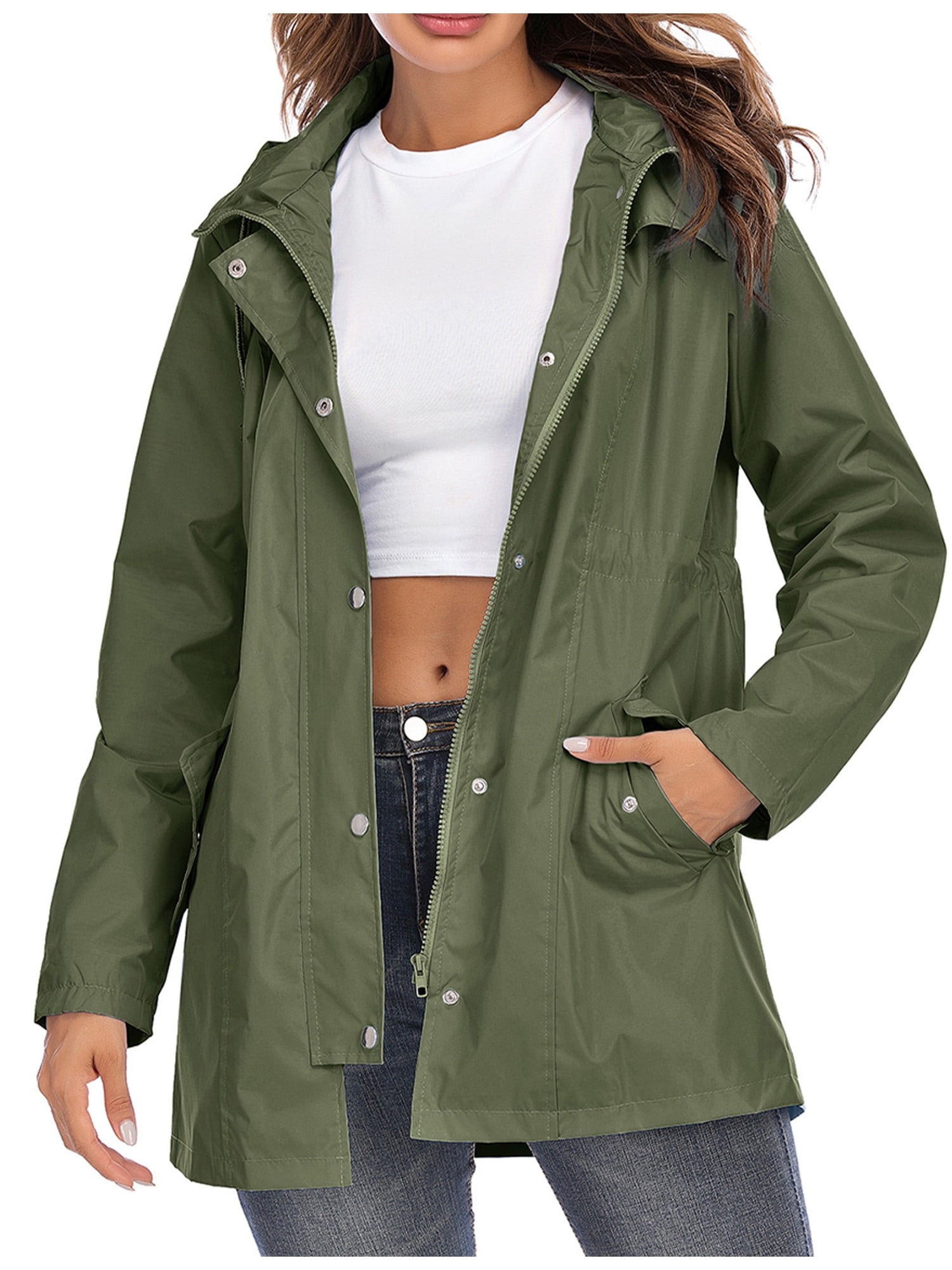 juniors rain jacket with hood