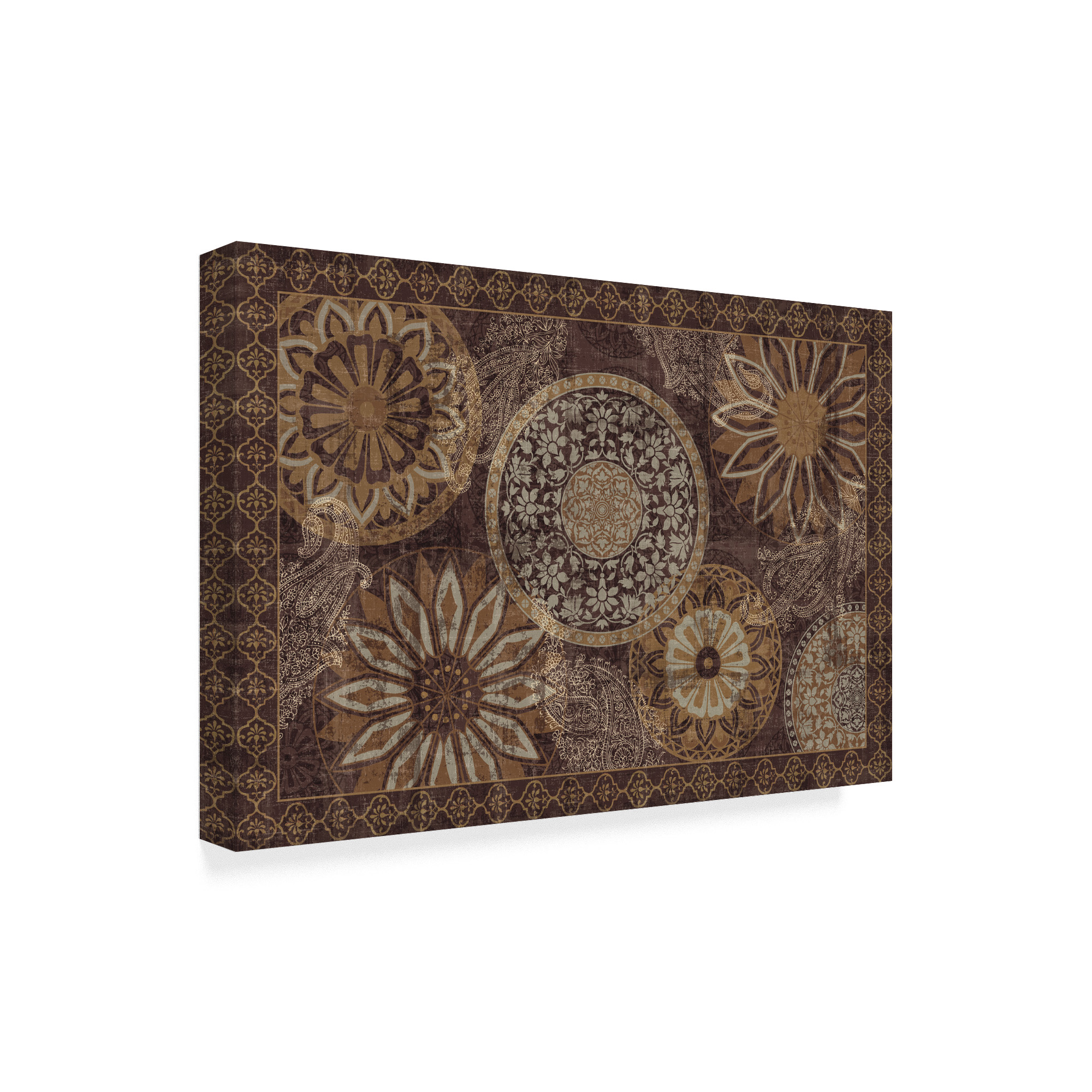 Trademark Fine Art 'Inspired India Dark' Canvas Art by Pela Studio