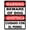 Color 614, variant on Warning Bilingual Beware of Dog Sign. English & Spanish Safety Signs. 8" X 12" inch Metal.