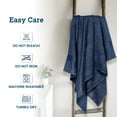 thumbnail image 6 of Casa Lino 2Pc Premium Bath Sheets (Extra Large) for Adults (72" x 36") - 100% Cotton, 400GSM, Ultra Absorbent (Cobalt), 6 of 6