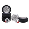 thumbnail image 3 of 4 llantas hexagonales de repuesto para ruedas, piezas de repuesto de goma profesional 1/64, neumáticos planos y llantas para accesorios, piezas para plata yotijar Run Flat Neumáticos Rueda Llanta, 3 of 7