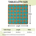 thumbnail image 2 of Halloween Pumpkin Pattern Square Fitted Tablecloth with Elastic Edge,Square Table Cover,Washable Elastic Table Cover for Home Kitchen Party Decor 34"x34", 2 of 6