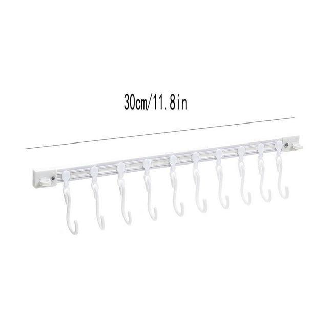 Birdeem Multifunctional Slide Rail Hook Kitchen Storage Sliding Track Hook