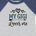 thumbnail image 4 of Inktastic My Gigi Loves Me Boys or Girls Baby Bodysuit, 4 of 5