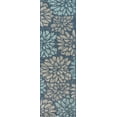 thumbnail image 3 of JONATHAN Y SANTA MONICA 2 x 20 Runner Rug, Zinnia Floral Textured Weave - Navy/Aqua, SMB110C-220, 3 of 6