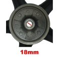 thumbnail image 4 of Universal Parts 2.75x12" Rear Aluminum Wheel for 125cc/150cc Long Case Scooters, Satin Black, 4 of 4