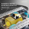 thumbnail image 4 of 1/64 Scale Mini Remote Control Tank with 24G Infrared and Rotating Turret Rubber Track Drive for Adults Teens, 4 of 5