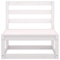 thumbnail image 2 of vidaXL 2 Piece Garden Lounge Set White Solid Pinewood, 2 of 5