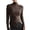 Coffee, variant on Womens Basic Tops Casual Solid Shirts Long Sleeve T Shirts High Neck Layering Blouse Slim Fitted Workout Tuinc Tops Workout Shirt Womens Womens Long Sleeve Cold Gear Womens Shirt
