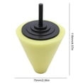 thumbnail image 3 of Esponja Para Pulir Ruedas Automáticas Rueda Pulido Auto Esponja Detallada Scratch Coche Belleza Amarillo, 3 of 5