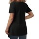 thumbnail image 4 of Fiudx Liquidación de Ahorros de Verano Camiseta de Manga Corta con Cuello En V y Botones para Mujer, 4 of 7