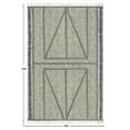 thumbnail image 3 of Casavani - 7'x7' Square Area Rugs for Living Room & Dining Room Green Handwoven Cotton Dhurrie, 3 of 6