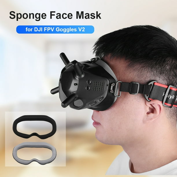 Esponja De Gafas Para DJI FPV Goggles V2 Face Mask Pad Drone Flight Glasses Foam Pad (Negro)