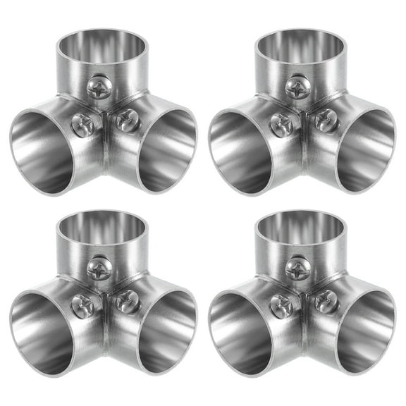 4 Pack 90 Degree 3-Way Elbow Pipe Fitting Connector Fit 1" OD Pipe