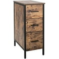 thumbnail image 4 of Eclife Freestanding Cabinets with 3 Drawers, Wood Frame, Space Saver, Organizer, White, 4 of 6