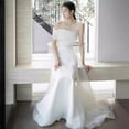 thumbnail image 3 of French Off-shoulder Light Wedding Dress Bride, 3 of 6