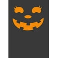 thumbnail image 2 of Women's CHIN UP Halloween Jack o' Lantern Face  Graphic Tee Black Large, 2 of 4