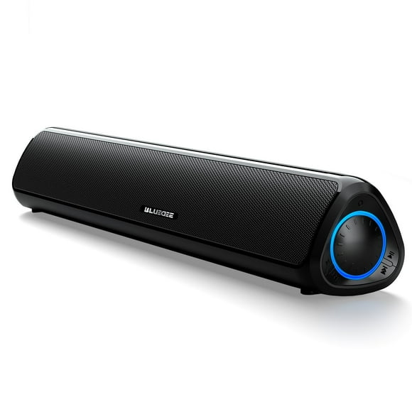 BLUEDEE Computer Speakers for Desktop, HiFi Stereo Poratble PC Speakers, Bluetooth 5.3 and 3.5mm Aux-in Computer Soundbar with Deep Impactful Bass, Ga