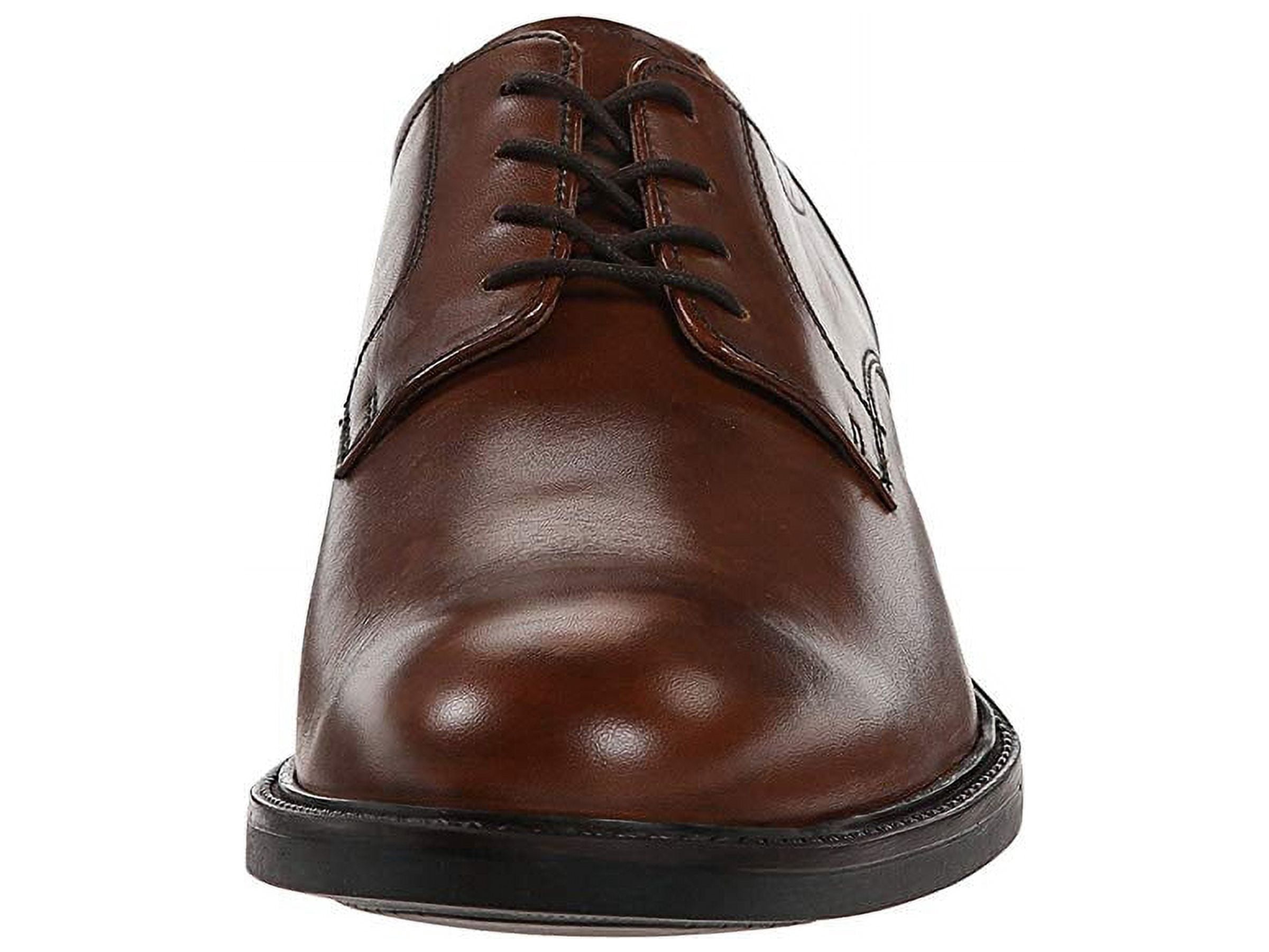 Johnston & Murphy Mens Tabor Plain Toe Oxford Brown Leather Shoes 12W 12 WIDE Men main image 4