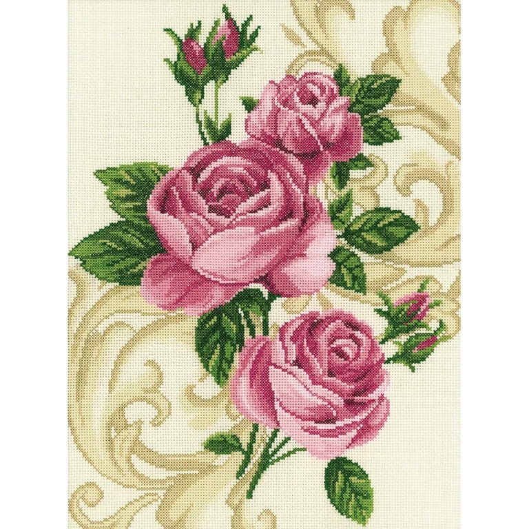 Roses Counted Cross Stitch Kit-10.625