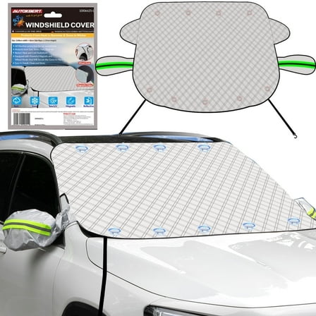 XUKEY Universal Magnetic Windshield Cover Snow Ice Shield Cover Sun Shade Cover for Car SUV