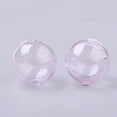 thumbnail image 2 of Handmade Blown Glass Beads Round Pink 16x16mm Hole: 1~2mm, 2 of 2