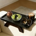 thumbnail image 5 of EDX 3-in-1 Couch Side Table, Acacia Wood Tray with Phone Holder and Cup Slots for Sofa, Bed and Recliner, Black, 5 of 7
