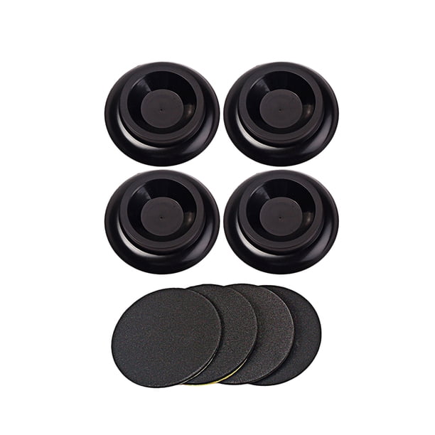 EeaseMX piezas D10 de plástico para ruedas de piano, redondas, con veta de madera, alfombrillas para piano de cola, almohadillas antideslizantes y antirruido.