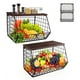 thumbnail image 5 of Toystoory Cesta de almacenamiento de frutas montada en la pared apilable, solución de almacenamiento eficiente para cocina, 2 piezas Cocina y Comedor, 5 of 6