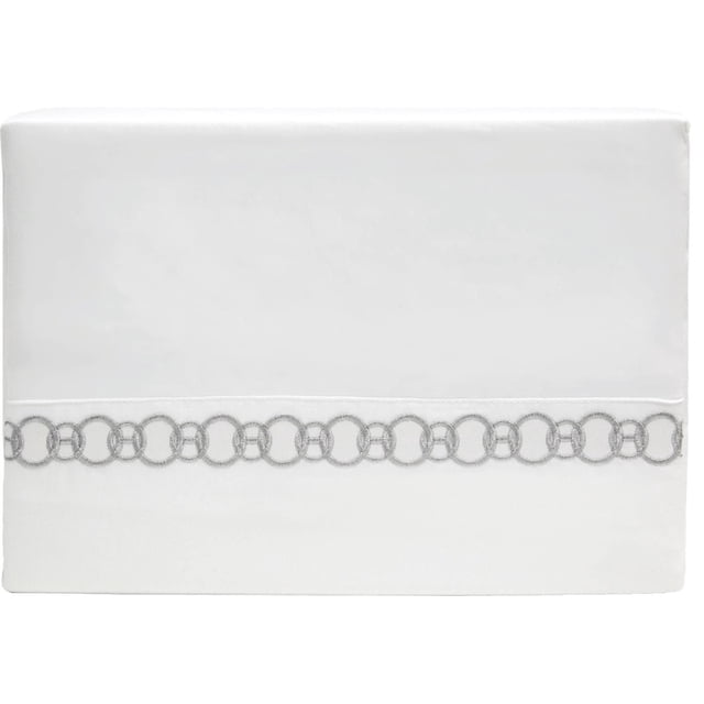 Johnson Home 300 Thread Count Egyptian Cotton Sheet Sets with Embroidery Details