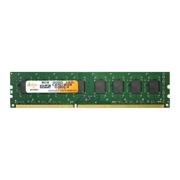 Dolgix 8GB DDR3 1600MHz PC3-12800 DIMM Desktop RAM Module 2Rx8 1.35V 240-Pin Non-ECC Unbuffered Memory Upgrade