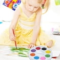 thumbnail image 5 of 8-Color Mini Paint Palette With Watercolor Cakes, Student Art Supplies For Sketching And Craft, Plastic Compact Case, 5 of 5