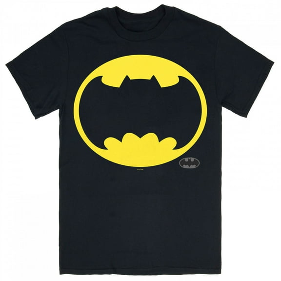 Batman Dark Knight Returns Frank Miller Oval Logo T-Shirt-Medium