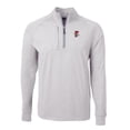thumbnail image 2 of Men's Cutter & Buck  Heather Gray Fresno Grizzlies Adapt Eco Knit Heather Big & Tall Quarter-Zip Pullover Top, 2 of 3