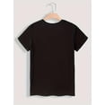 thumbnail image 2 of Short Sleeve Round Neck Women's Casual Sports Top with Spanish Letter Print for Spring and Summer, 2 of 6