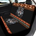 thumbnail image 3 of Renewold American Tribal Wolf Black Car Seat Cover Full Set, Car Seat Protector for Women Men, Auto Seat Cover Front Back Universal Fits for SUV Sedan Vans, 3 of 7